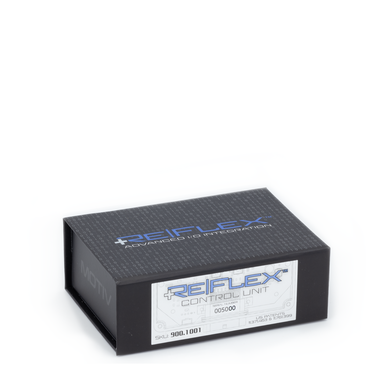 MOTIV ReFlex+ Control Unit for BMW and Toyota vehicles, compact electronic device with connectors for vehicle integration.