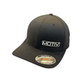Youth MOTIV FlexFit Hat with adjustable strap and curved brim, featuring MOTIV branding on a comfortable, stylish hat.
