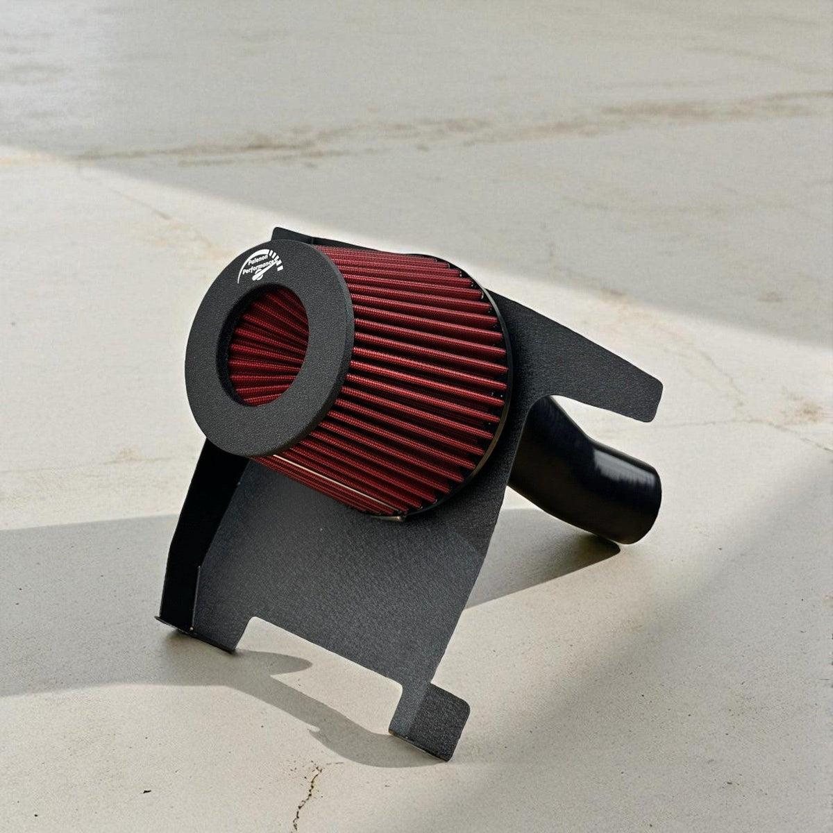 Palenon Performance 3.0T air intake for 2018+ Audi B9 S4 and S5, showcasing the sleek black intake with branding detail.