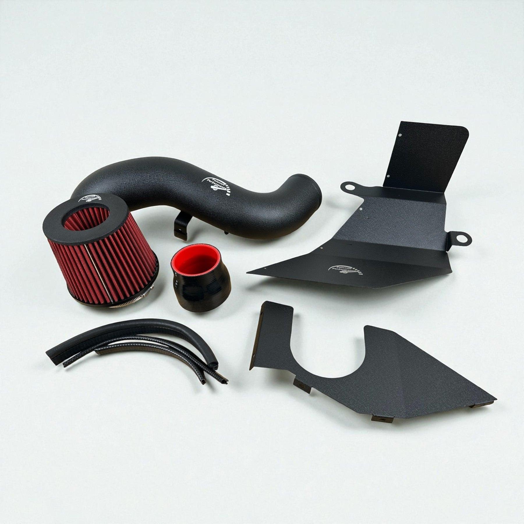 Palenon Performance cold air intake for 2.0T Audi A3 8V and S3 8V, featuring a sleek metal intake tube and filter.