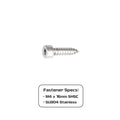 Set of 10 stainless steel M4x16mm coarse socket-cap SHSC fasteners by ZSPEC Design, showing the threaded bolts with hex heads.