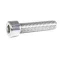 Stainless steel ZSPEC M8-1.25x35mm socket-cap SHSC fasteners, 10-pack, showing shiny heads and threaded shanks.