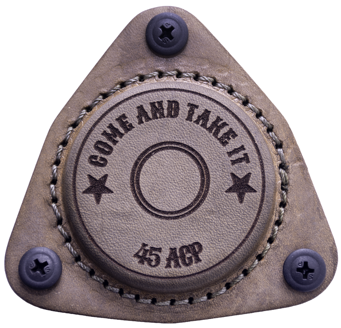 Black SofHold Come & Take It 45 ACP magnetic gun mount for secure attachment of firearms to metal surfaces.