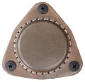Black SofHold gun magnet mount, standard type, designed for secure firearm attachment without engraving, shown in a close-up view.