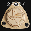 SofHold Come and Take It gun magnet mount, standard natural finish, securely holding a firearm with a magnetic gun holder.