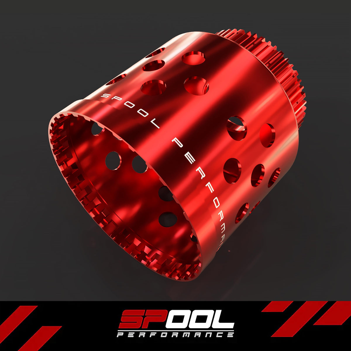 Spool Performance upgraded billet 7075-T6 D clutch drum for 8HP45, 8HP50, 8HP51 transmission clutches, sturdy automotive part
