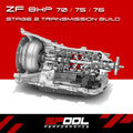 Spool Performance Stage 2 upgraded transmission clutches for 8HP70, 8HP75, 8HP76 transmission models displayed at HQ.