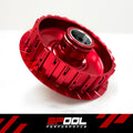 Spool Performance Stage 2 upgraded transmission clutches for 8HP70, 8HP75, 8HP76 transmissions, displayed in a build at HQ.
