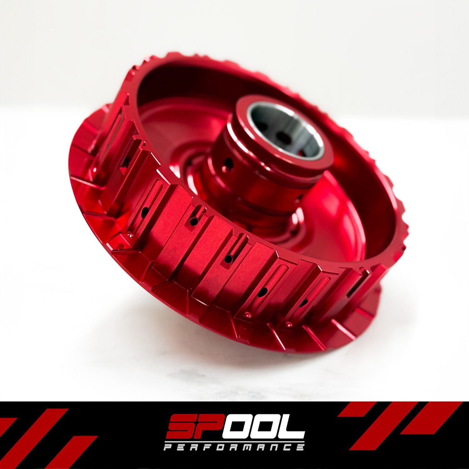 Spool Performance Stage 2 upgraded transmission clutches for 8HP70, 8HP75, 8HP76 transmissions, displayed in a build at HQ.