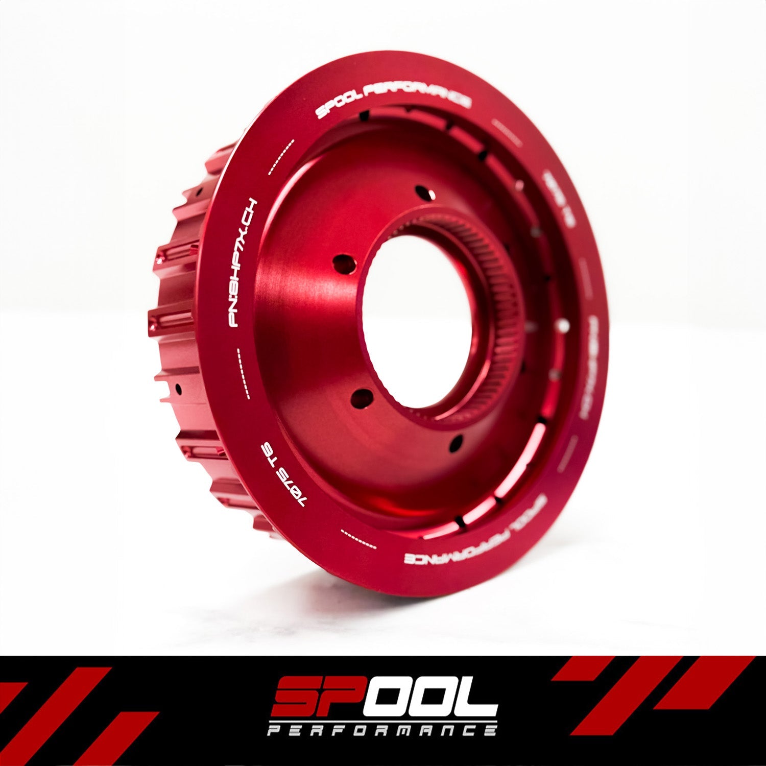 Spool Performance Stage 2 upgraded transmission clutches for 8HP70, 8HP75, 8HP76 transmissions, displayed at Spool Performance HQ.