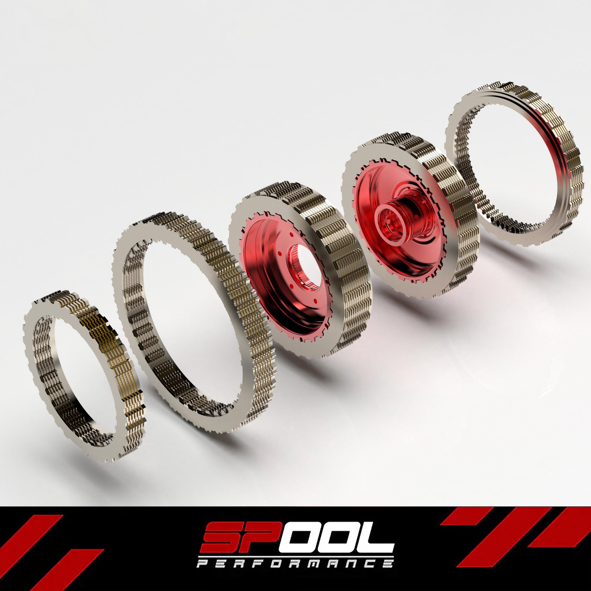 Spool Performance Stage 2 upgraded transmission clutch kit for 8HP70, 8HP75, 8HP76 transmission DIY repair.