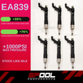 Spool Performance IFX-EA150 upgraded DI injectors for EA839 engine, showing high-performance fuel injectors with metal bodies