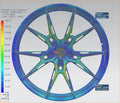 Set of forged Vorsprung VF-02 style wheels from Vorsprung Autowerk, showing a standard set with a sleek, modern design.