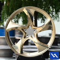 Set of Vorsprung Forged VA-019 style wheels by Vorsprung Autowerk, featuring sleek multi-spoke design on a vehicle.