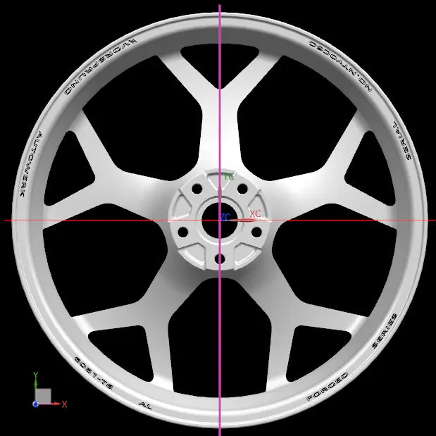 Set of Vorsprung Forged VF-09 Style Wheels by Vorsprung Autowerk, showcasing sleek, modern alloy wheel designs.