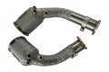 Stainless steel performance exhaust manifold with mesh insulation for Audi engines