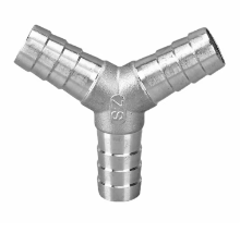 Stainless steel Y-shaped hose connector for Audi performance intake systems