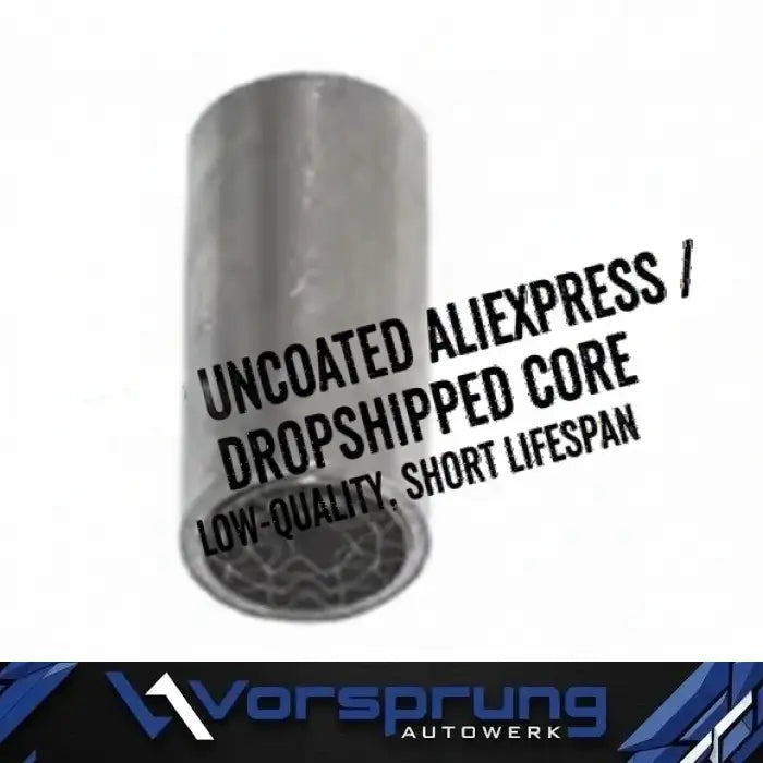 Pair of Vorsprung Autowerk Euro 6 O2 spacers, straight design, for vehicle exhaust systems, set of two for improved fit and performance.