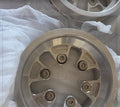 Vorsprung Autowerk TruDrive Audi 3.0T crank pulley upgrade for supercharged V6 engine, shown mounted in engine bay.