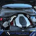 Vorsprung Titanium Intake for Audi C7/C7.5 A6 A7 3.0T Supercharged engine, showcasing the sleek titanium design and installation.