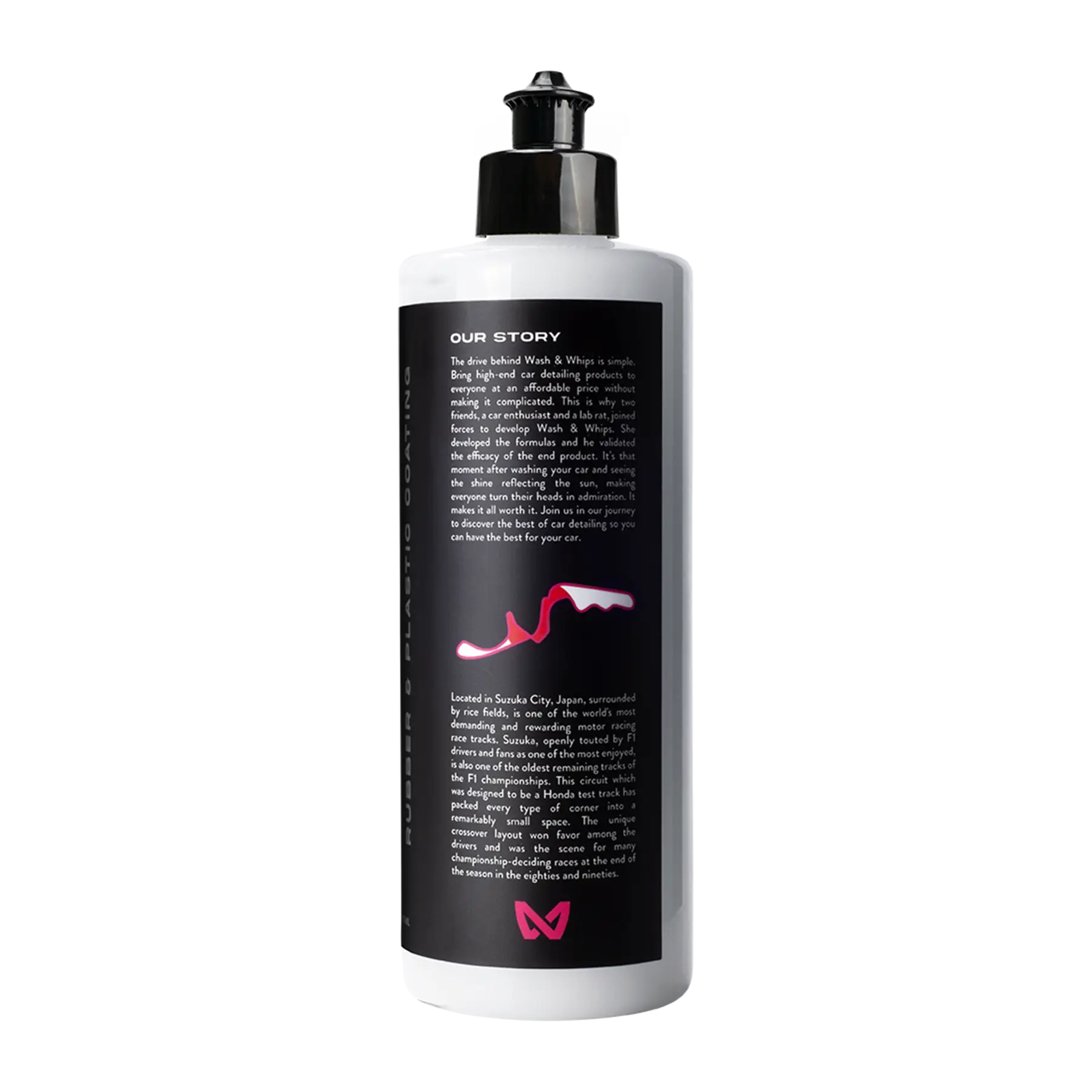 WASH & WHIPS Suzuka Rubber and Plastic Coating in 16 oz bottle, showing the container with product label and packaging details.
