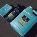 WASH & WHIPS Pit Stop Glass Cleaner and All Surface Cleaner refill tablets in blue, single pack, for making 5 gallons of cleaner.