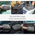Pair of WASH&WHIPS microfiber chenille car cleaning mitts, soft and durable for effective vehicle cleaning and detailing.