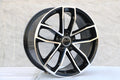 18-inch black machined face wheels by WheeloutletNJ, fits Audi A3, A4, A5, A6, A7, A8, Q3, Q5, RS models, S models, TT.