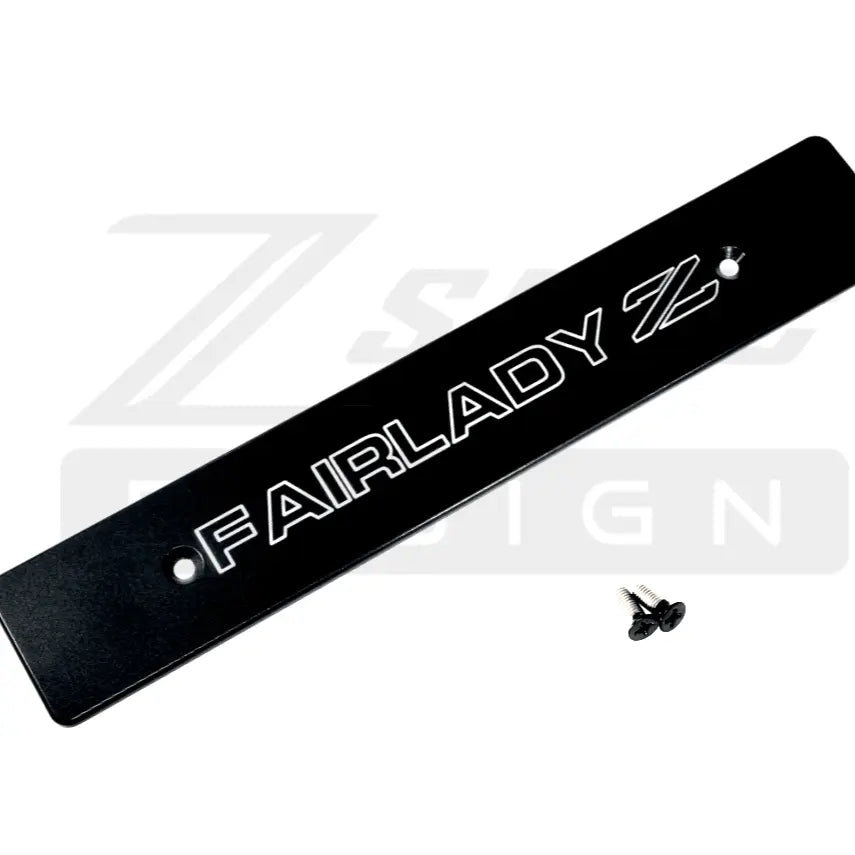 ZSPEC Design front bumper plate for Nissan Z32 300ZX, powder-coated billet with Z32 logo, designed for '90-99 models.