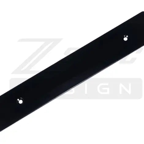 ZSPEC Design black front bumper plate for Nissan Z32 300ZX J-Spec, billet aluminum, powder-coated fascia with Z32 logo detail.