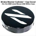 Black ZSPEC billet reservoir cap cover with Z logo for Nissan Z32 300ZX, 83mm I.D. engine coolant reservoir upgrade.