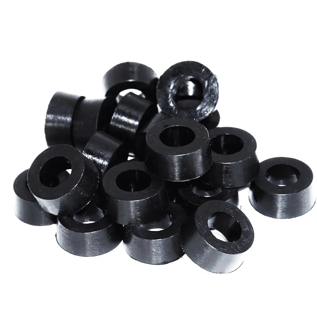 Set of 20 black ZSPEC silicone timing cover bushings for Nissan Z31 300ZX shoulder bolts, compatible with engine maintenance.