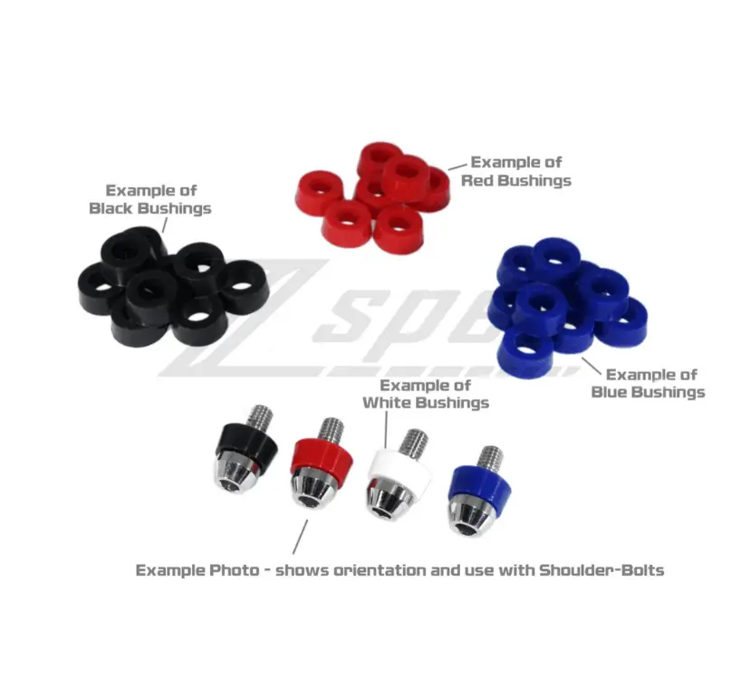 Set of 20 ZSPEC Design silicone timing cover bushings for Nissan Z31 300ZX shoulder bolts, durable automotive maintenance parts.
