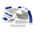 ZSPEC Design Dress Up Bolts Kit in bright silver for FAST 102mm LSXR and LSXRT manifolds, stainless steel and billet construction.