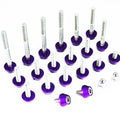 ZSPEC Design stainless and billet plenum fastener kit for Nissan 350Z VQ35DE, OEM length, bright silver finish, automotive engine part