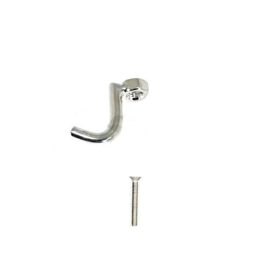 Stainless ZSPEC Design 25mm battery bracket rod with M6 bolt and fastener for secure vehicle mounting.