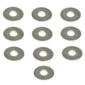 Set of 10 ZSPEC Design M5 Fender Flat Washers made of SUS304 stainless steel, shown in a close-up image.