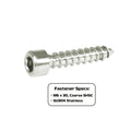 Set of 10 stainless steel ZSPEC M6x30mm coarse socket-cap SHSC fasteners with hex heads for secure fastening.