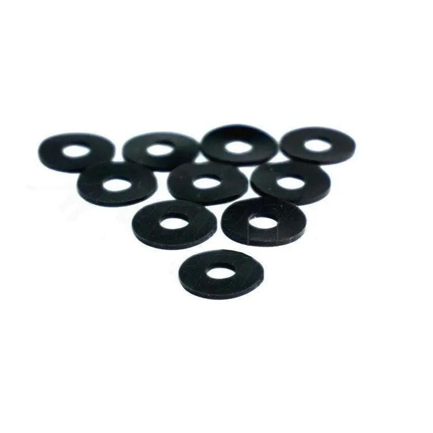 Set of 10 ZSPEC Design silicone rubber seat washers for M6 angled finish washers, durable and suitable for automotive or mechanical use.