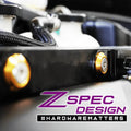ZSPEC Design M6-1.0x20mm stainless steel billet metric fender fastener kit with 10 fasteners on a black background.