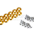 ZSPEC Design stainless steel M6-1.0x20mm metric fender fastener kit with 10 black billet fasteners for automotive use