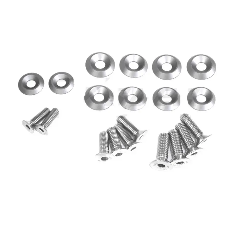 ZSPEC Design Trunk Dress Up Bolts Kit in gloss black for Scion FRS, Subaru BRZ, Toyota 86, stainless and billet materials.