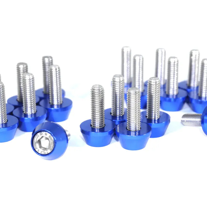 ZSPEC Design stainless and billet valve cover fastener kit for 1984-89 Nissan 300ZX Z31, black finish, includes fasteners for engine covers.