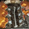 ZSPEC Design stainless and billet valve cover fastener kit for 1984-1989 Nissan 300ZX Z31, shown on black valve covers.