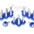 ZSPEC Design stainless and billet valve cover fastener kit for '84-89 Nissan 300ZX Z31, glossy black finish, detailed fasteners.