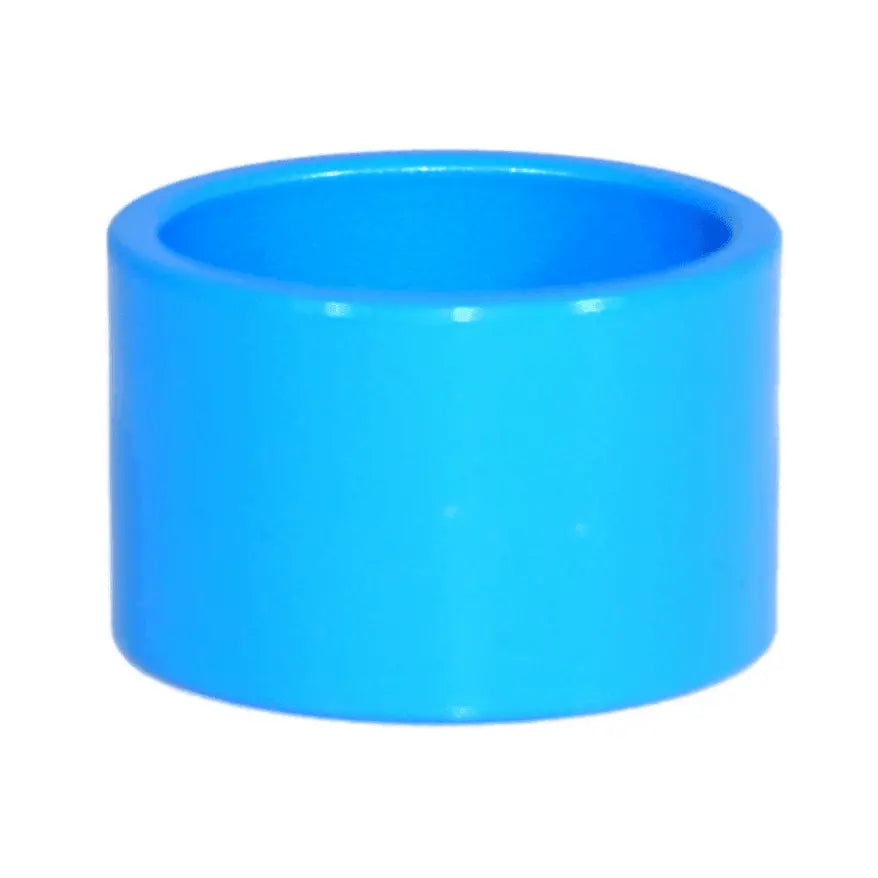 Red ZSPEC Design M6 straight cup dress-up finish washers for SHSC fasteners, billet, 10-pack, shown in close-up image.
