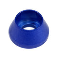ZSPEC Design M8 angled cup finish washers for SHSC socket-cap fasteners, billet, 10-pack, glossy red finish.