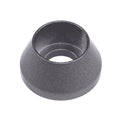 ZSPEC Design red M8 angled cup finish washers for SHSC socket-cap fasteners, billet 10-pack, shown on a clean surface