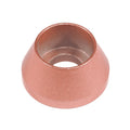 Red ZSPEC Design M8 angled cup finish washers for SHSC socket-cap fasteners, billet, 10-pack, durable and precision-engineered.