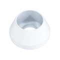 ZSPEC Design gloss red M8 angled cup finish washers for SHSC socket-cap fasteners, billet, 10-pack, close-up of fastener hardware